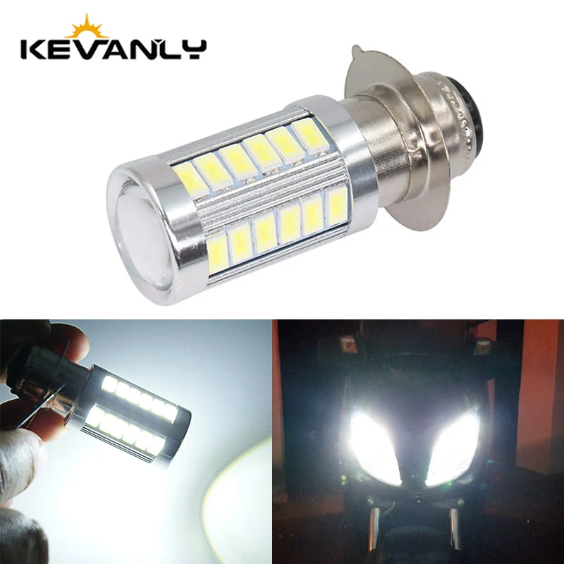 1 шт. P15D H6M 33 LED 5000K мотоциклетная фара для скутера супер яркая лампа аксессуары