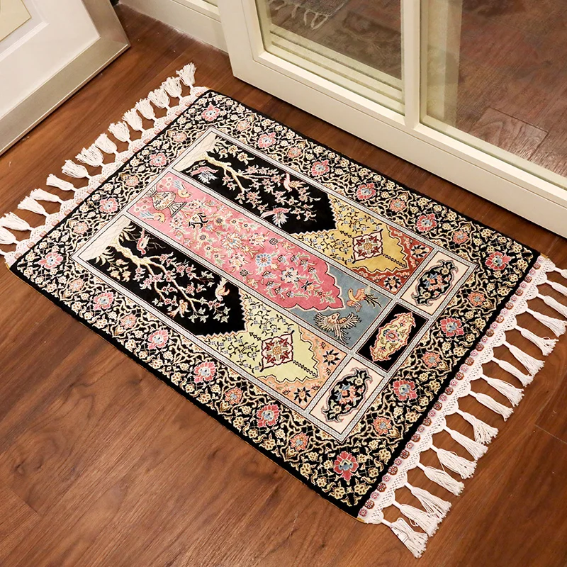 FangCunJinXiu 2'x3' Antique Hand-knotted Patchwork Carpets Handmade Area Silk Rug for Door Mat Or Tapestry | Дом и сад