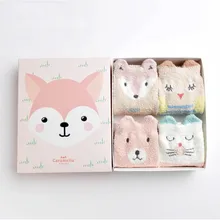 Комплект мягких носков "Лиса", 4 пары