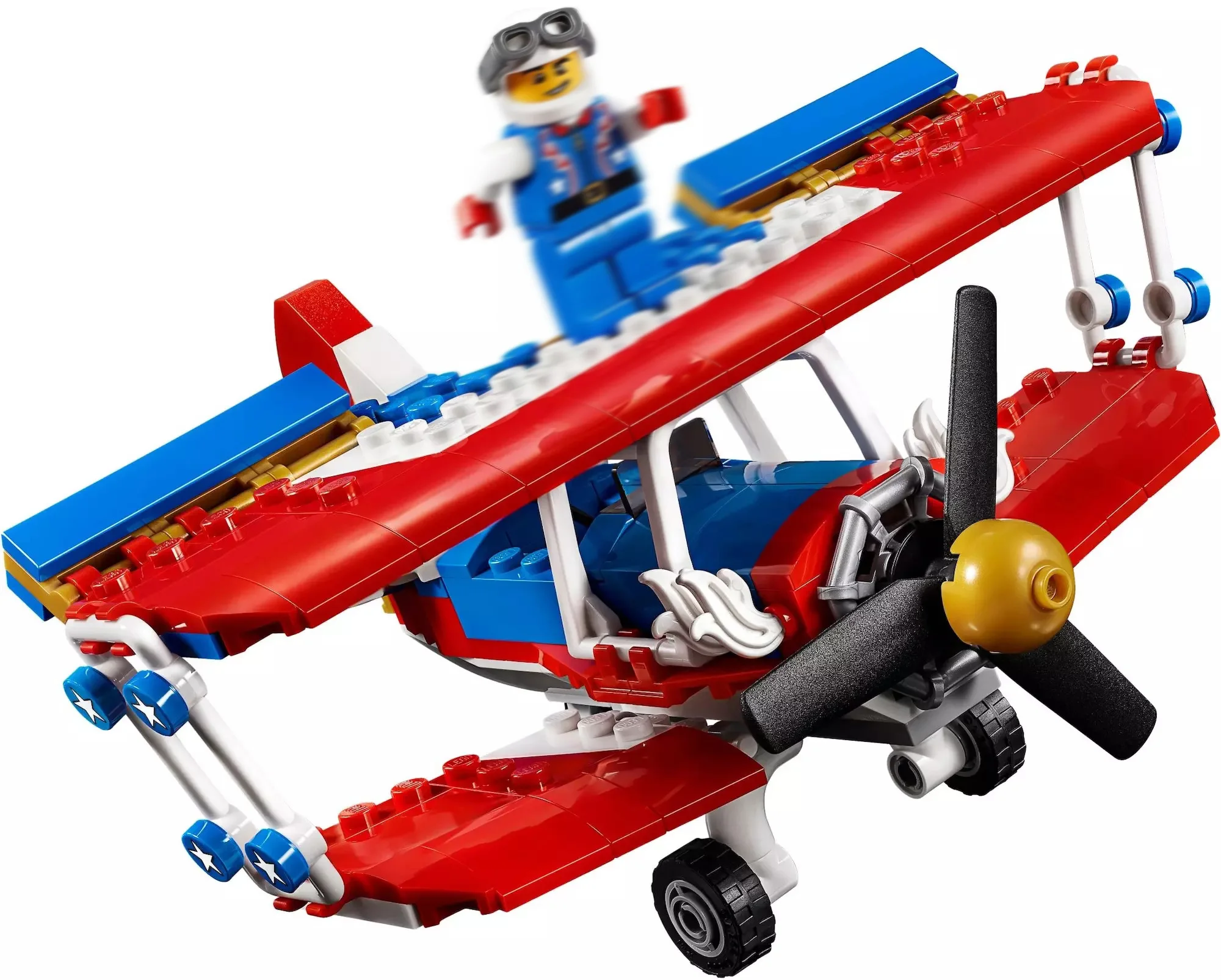 

legoings 3-in-1 Daredevil Stunt Plane set Building Blocks 31076 Birthday Gifts Toys For Children 206 Pcs 11045