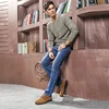 CAMEL England Genuine Leather Lace-up Men Casual Shoes Hand-stitched Thick-soled Men's Shoes Footwear Man ► Photo 3/6