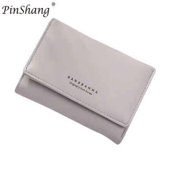 

PinShang Girls Women's Mini Wallet Elegant Style Hardwearing PU Leather Multi Function Snap Button Mini Purse ZK28