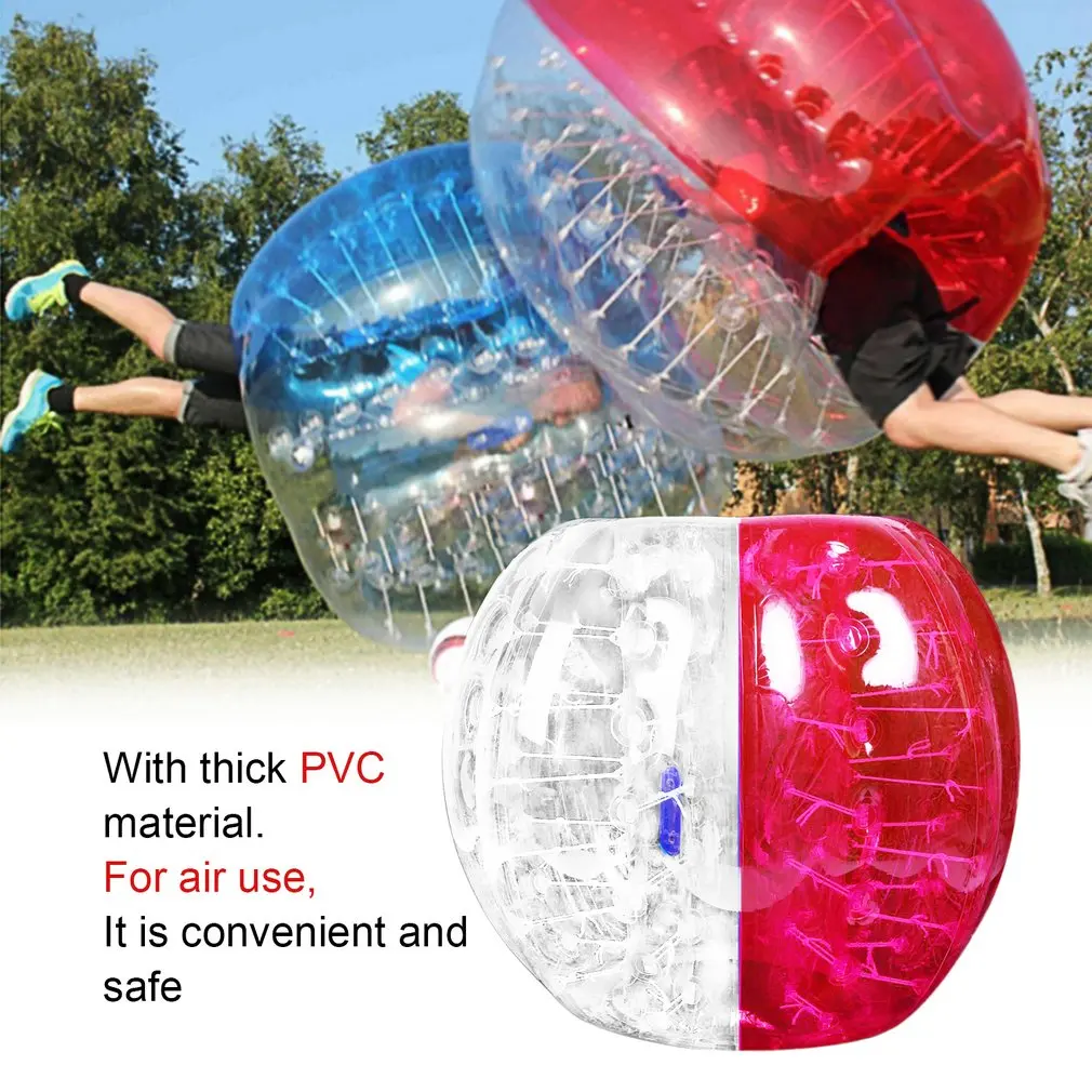 Открытый 0.8 м 1 м 1.2 м Диаметр ПВХ надувные бампер мяч пузырь столкновения буфера человеческого молоток работает спортивная игра шарик zorb 