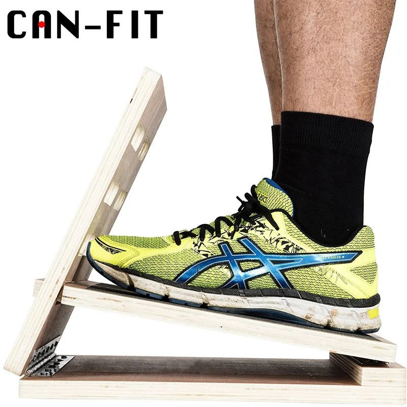 Wooden Slant Balance Board, Adjustable Ankle Incline GYM Room