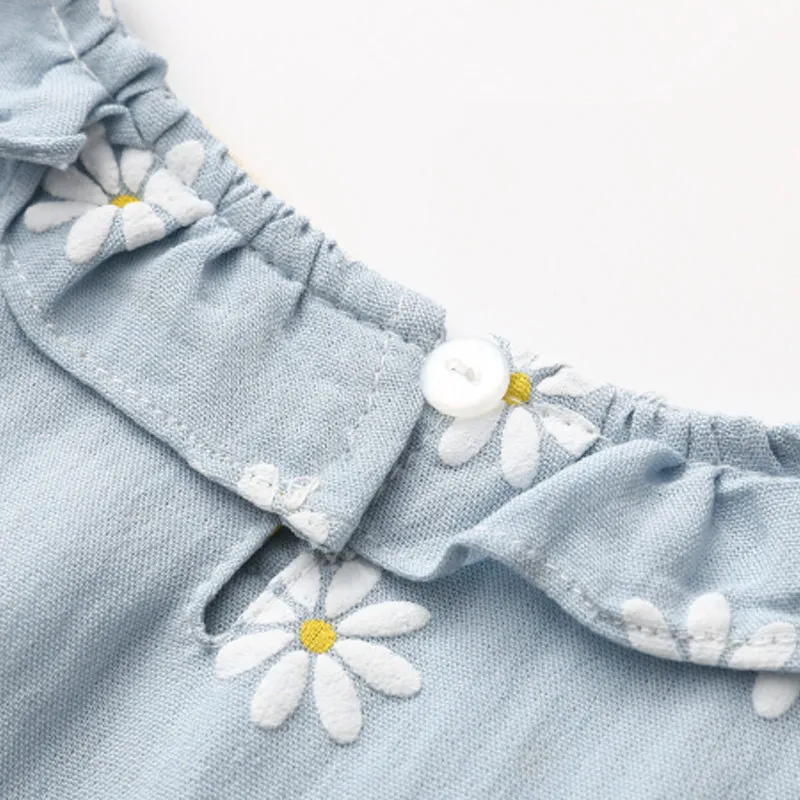 Spring Autumn 2-10 Years Children'S Clothing Cotton Baby Long Sleeve Cutout Hollow Out Flower Floral Kids Girl Blouse Shirt