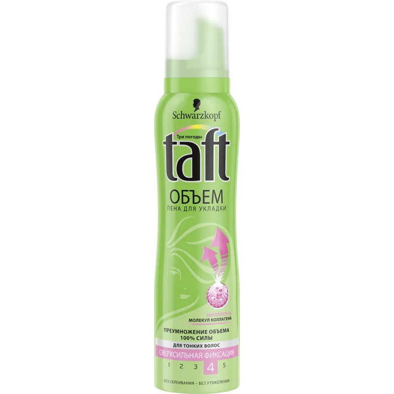 TAFT styling foam Volume sverhsilnaja fixation vol. in Mousses & Foams