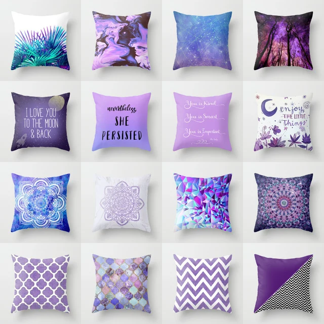 Elife Retro Purple Bohemian Mandala Linen Cotton Cushion Plum Home New Plum Decorative Pillows Elife Retro Purple Bohemian Mandala Linen Cotton Cushion Plum Home New Plum Decorative Pillows