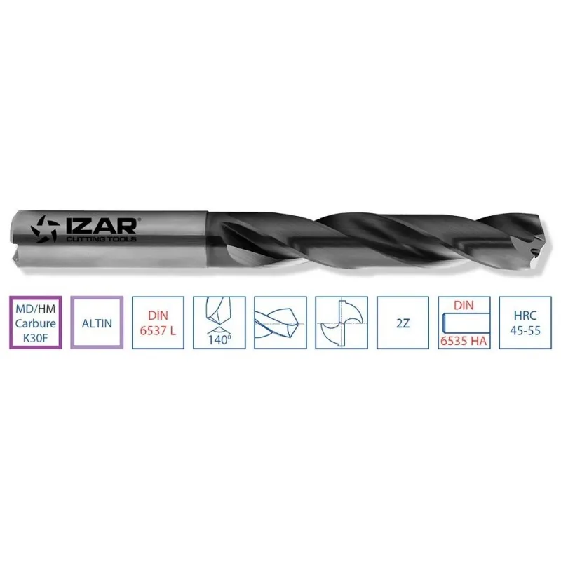 IZAR 16968 Drill k30f + x tialn DIN6537l внутреннее охлаждение имеет alcro pro 06 00 мм|Аксессуары для