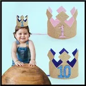 Baby-Girl-First-1st-Birthday-Party-Hat-Gold-Priness-Crown-1-5-Year-Old-Glitter-Hair.jpg_640x640