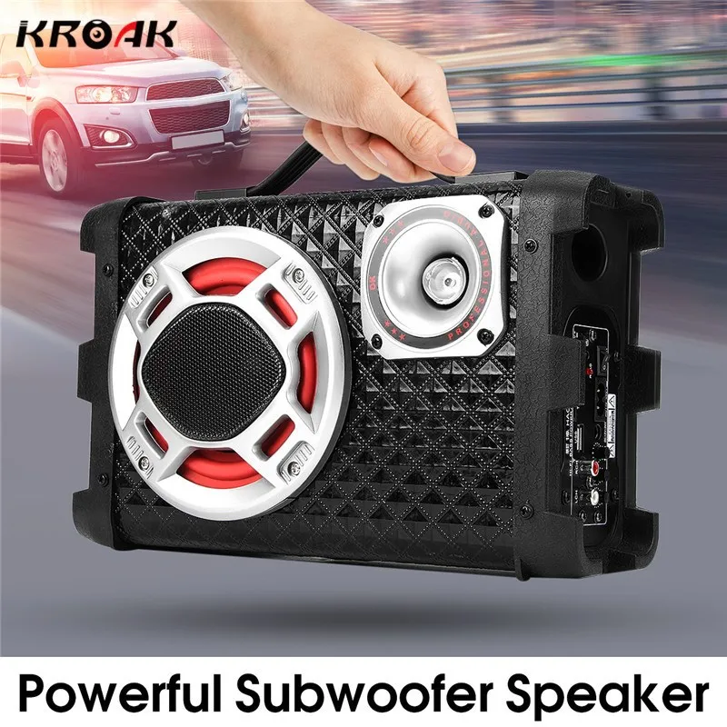 5 Inch Car Subwoofer Speakers 12V 24V 220V High Power 120W Universal Active Subwoofer Car Audio