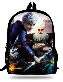 

16-inch Rise of the Guardians Backpack Jack Frost Age 7-13 Childlren Backpack Kids School Bags For Boys Mochila Escolar Menino