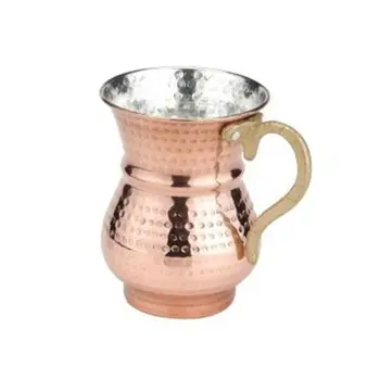 

Big - Size Turkish-Handmade-Copper-stoup-Traditional-Turkish-Mug Ayran