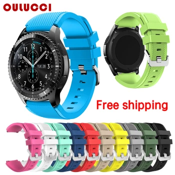 

OULUCCI Gear S3 Frontier Strap For Samsung Galaxy watch 46mm huawei watch gt active strap 22mm watch band correa bracelet belt