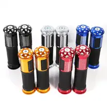 1 пара алюминиевых резиновых мотоциклов Руль Ручки 7/" CNC