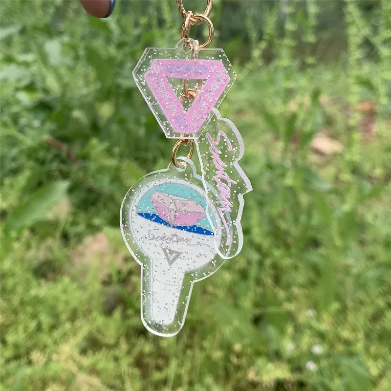 

EXO TWICE FANCY YOU IZONE SEVENTEEN KPOP Acrylic Key Chain Pendant Anime Accessories Keyring GOT7 SPINNING TOP YG04-2