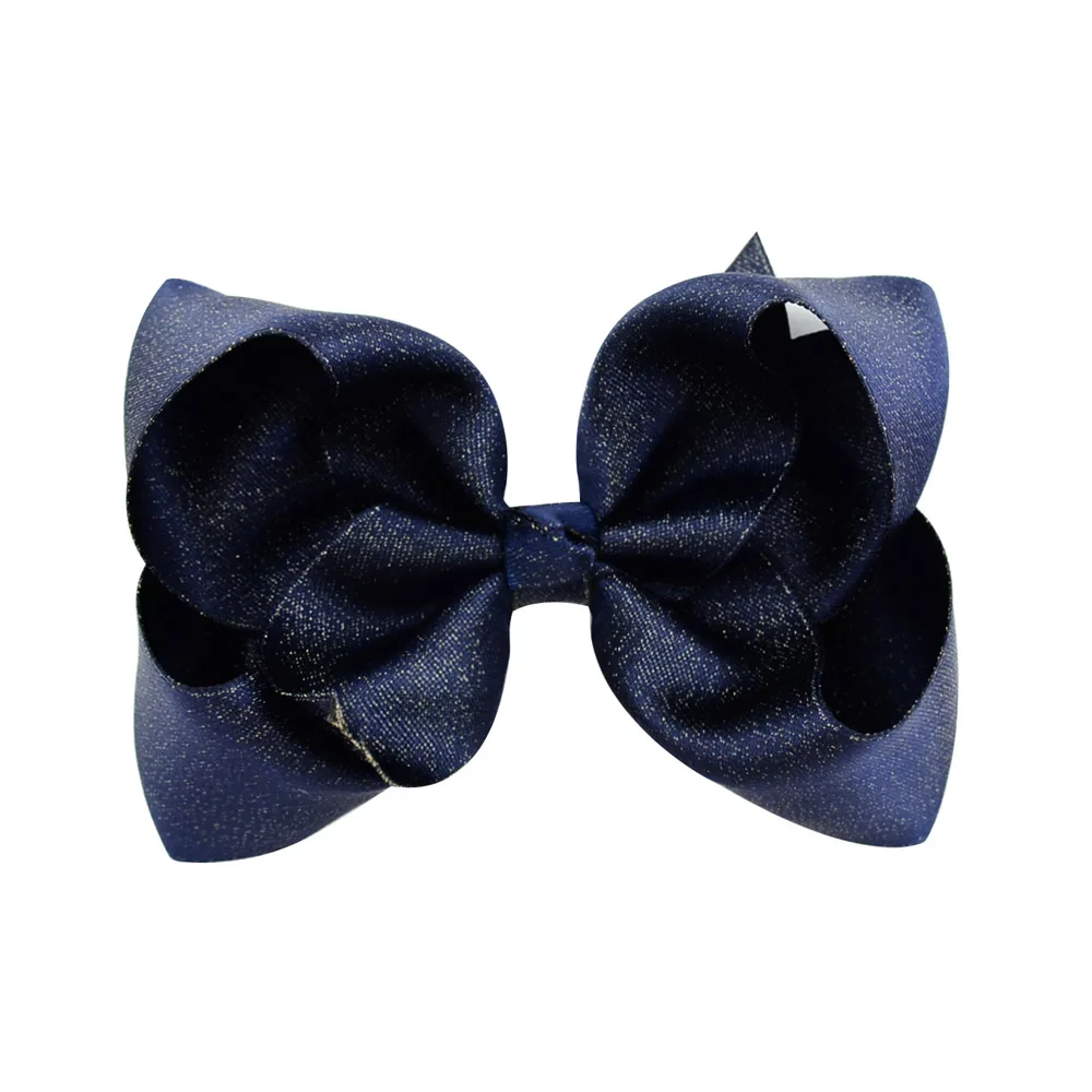 Retail 12 color 4 Inch Boutique New hair bows Solid Ribbon Bowknot Handmade DIY Hair Accessories With Alligator Clip 757 - Цвет: 1