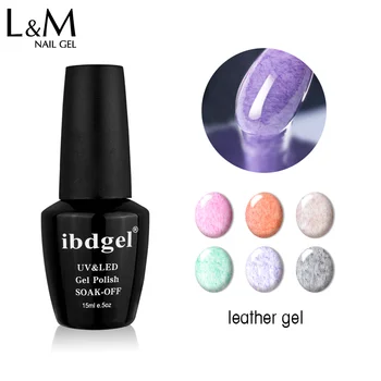 

24pcs ibdgel Free Shipping LED lamp Leather gel series Nail Polish Nail Soak-off Led UV Gel Nail Polish gel long lasting