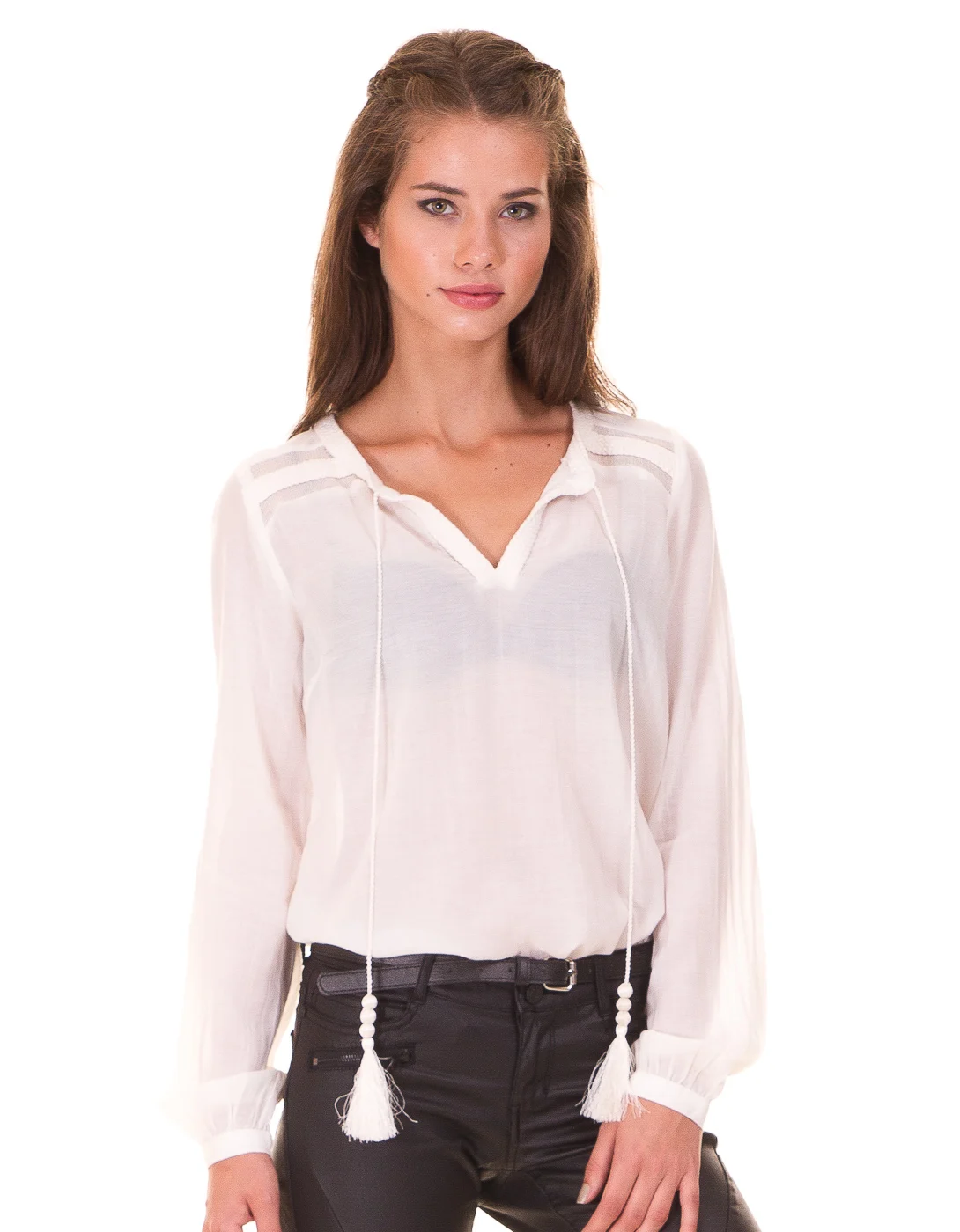 Boho shirt tassels by Vila Clothesin Blouses & Shirts from Women's