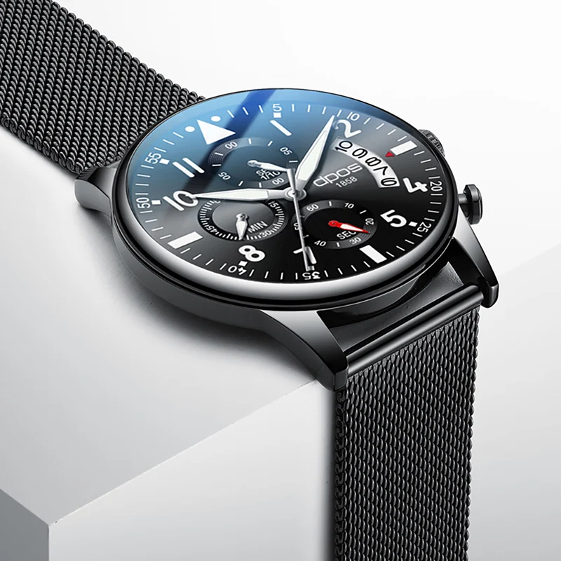  Men Chronograph Watch For Military Men Watch 2019 Top Brand Luxury Male Wrist Watch Stainless Steel