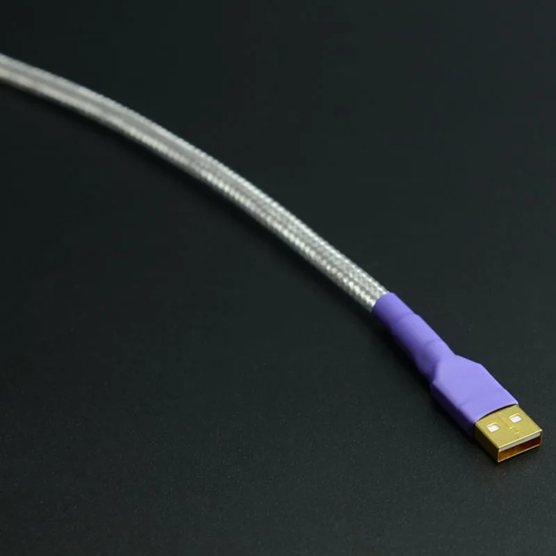Hi Fi 4N 99.99% OFC USB тип A к Type B кабель толстый аудио с Shiled & алюминиевая фольга для ПК