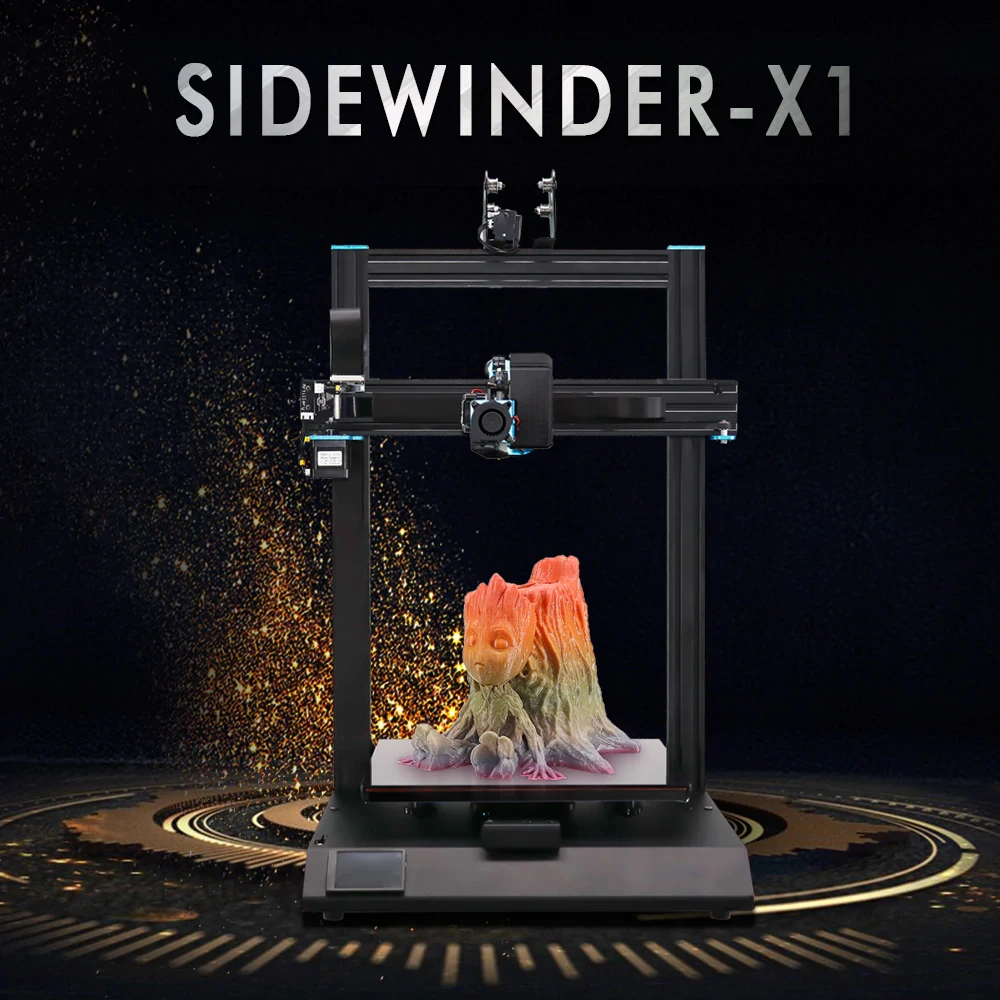 2019 Artillery Sidewinder X1 3D printer 300*300*400mm Ultra quiet