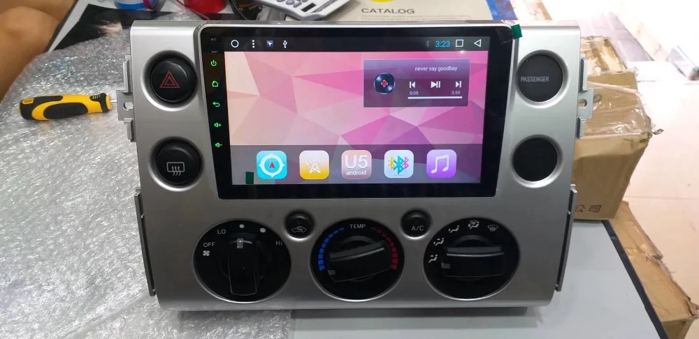 Discount Android 8.1 Car Player GPS Navi For Toyota FJ Cruiser Radio Head Unit Multimedia Stereo RAM 1G ROM 16G 5