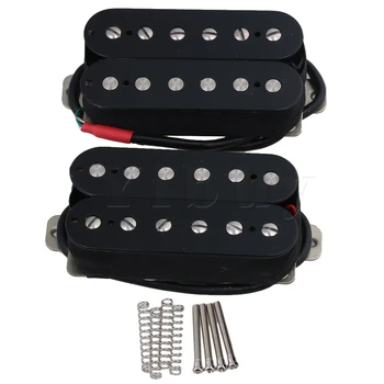 

Yibuy 2 x Bridge Pickups and Neck Pickups for Electric Guitar Black