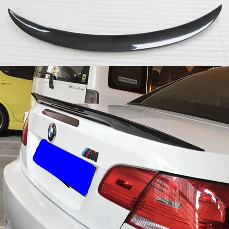For BMW E92 Spoiler 3 Series 2 Door E92 M3 & E92 Coupe Carbon P Style Spoiler Performance Style 2005 - 2012 For BMW E92 Spoiler 3 Series 2 Door E92 M3 & E92 Coupe Carbon P Style Spoiler Performance Style 2005 - 2012