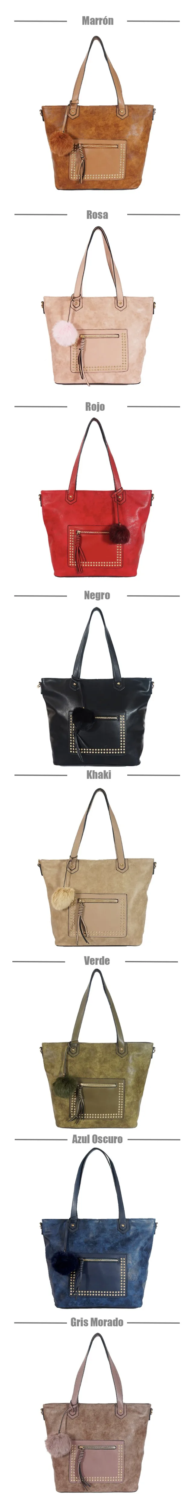 Kaki Bolso Bandolera Mujer de Cuero de PU Bolso Cruzado Bolsos de Hombro con Solapa y Correa de Hombro Ajustable en Color Liso