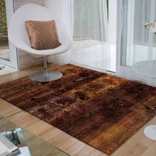 Желтый коричневый абстрактный этнический аутентичный 3d принт Нескользящая микрофибра Гостиная декоративный современный моющийся коврик