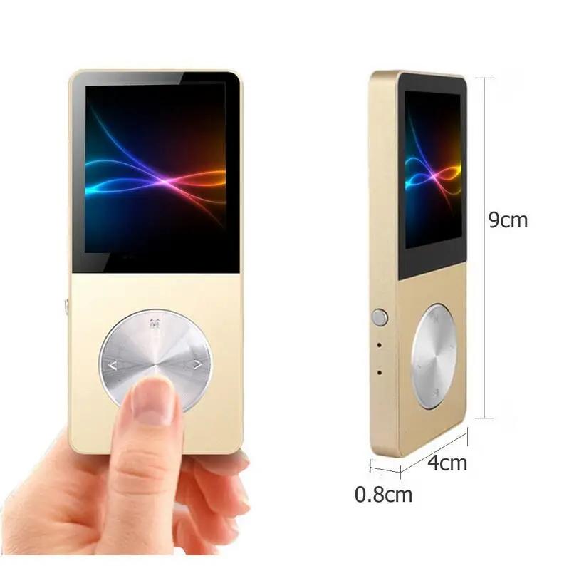 

Portable HiFi Metal MP4 Player Built-in Speaker 4GB 8GB 16GB 1.8 Inch Screen can Support 32GB SD Card with Video Alarm FM E-Book