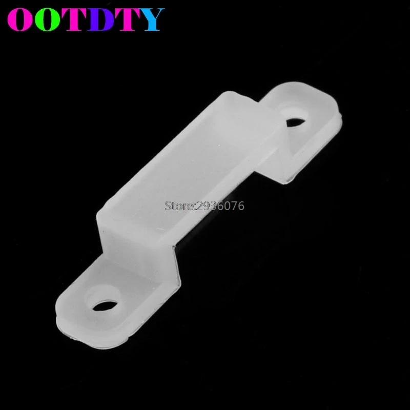 

10 Pieces 12mm LED Fixing Silicon Mounting Clips Clamps For waterproof LED Light Strip Connector For 5630 LED Tape