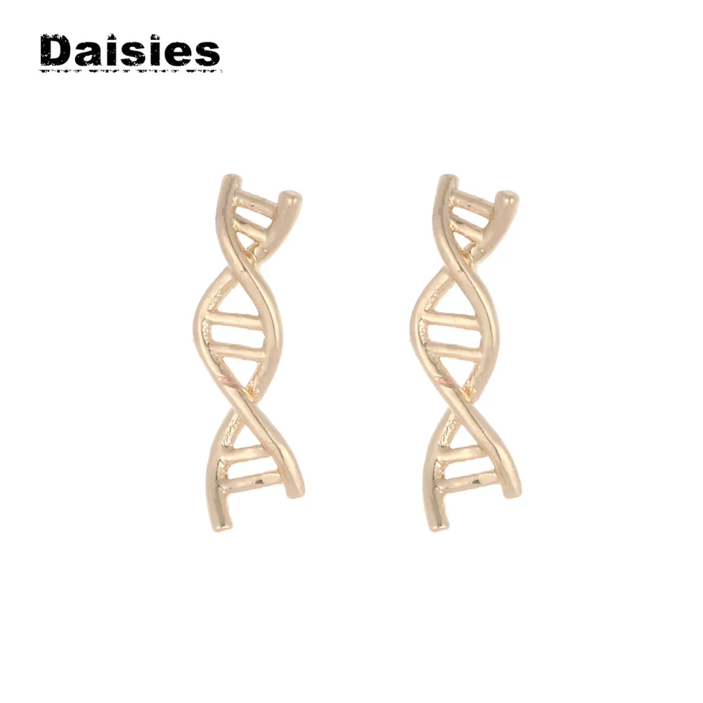 

Daisies DNA Stud Earrings Biology Chemistry Molecule Jewelry Earrings For Women
