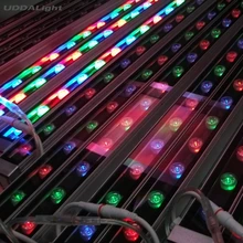 10 шт./партия rgb настенный светильник ip65 72 Вт Светодиодный свет DMX512 RGB/белый/теплый белый 51*58*1000 мм