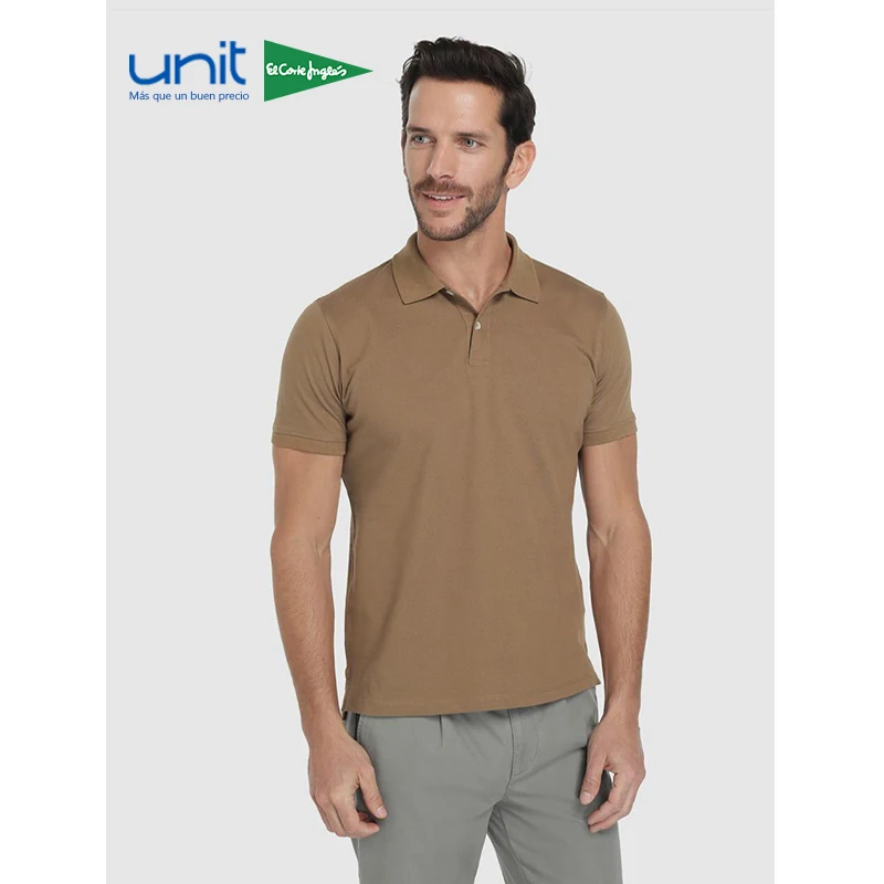 UNIT Polo Básico Color Marrón Manga Corta Liso para Hombre Material Algodón Estilo Casual Fashion Tallas Grande 4XL Verano 2019|Polo| - AliExpress