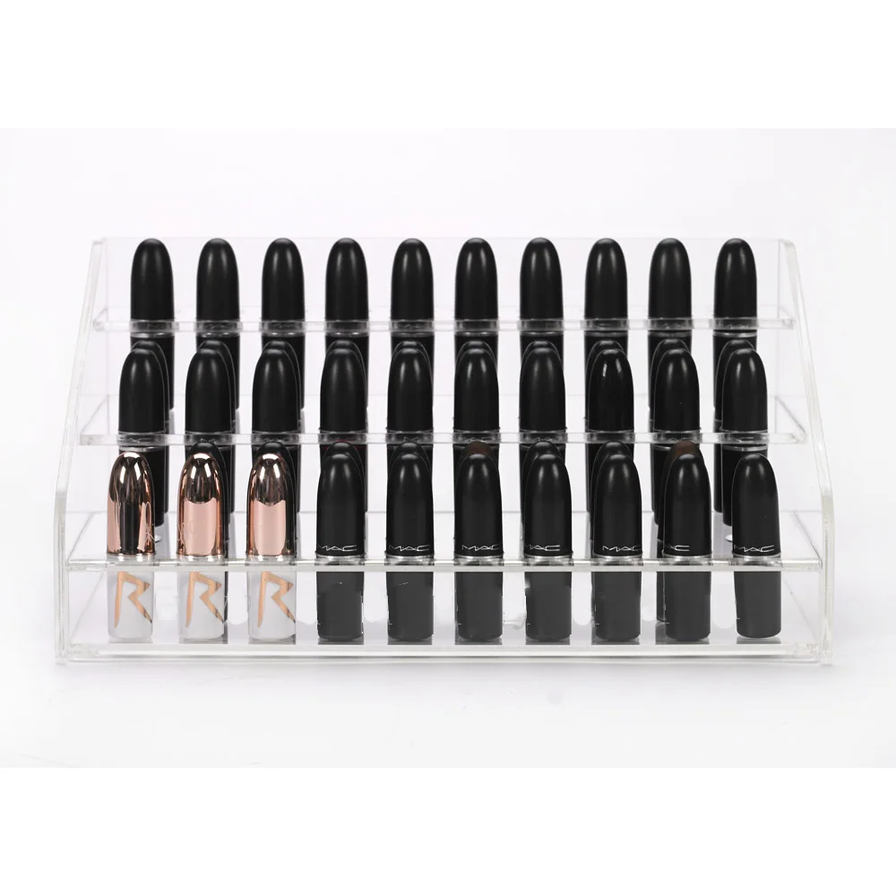 

60 slots Acrylic Lipstick Desktop Storage Makeup Storage Box Clear Desk Cosmetic Organizer Make Up Holder