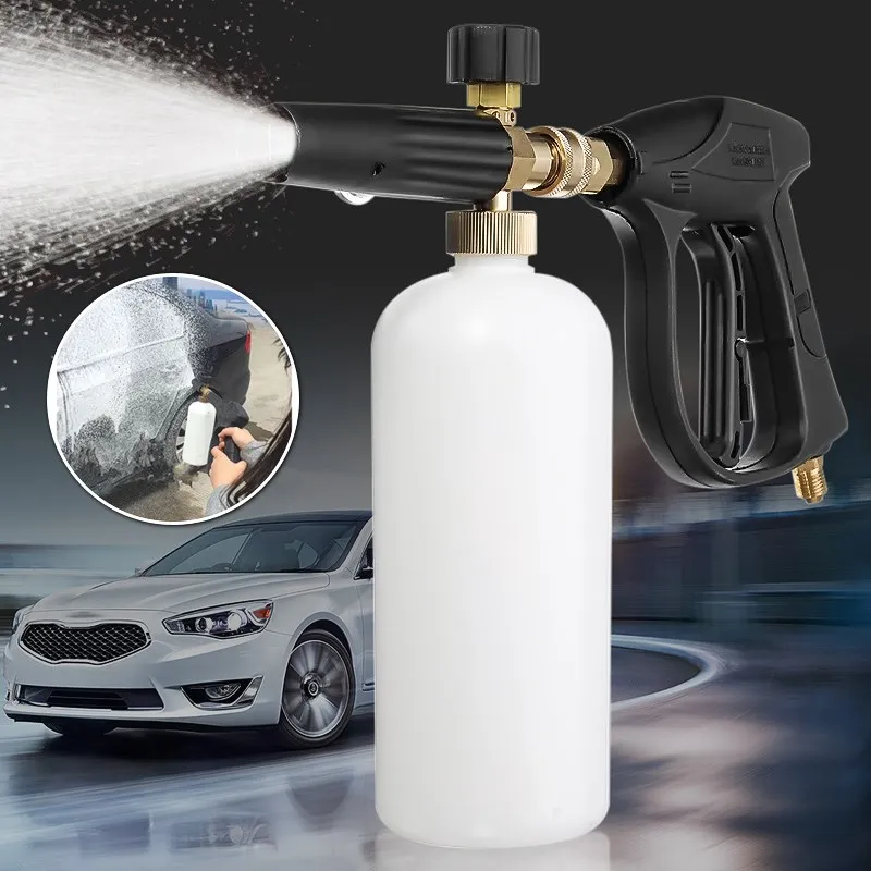 

1L 200bar/3000 PSI Foam Lance Bottle Garden Irrigation Watering Tool High Pressure Car Washer For Car Washing Clean Tools