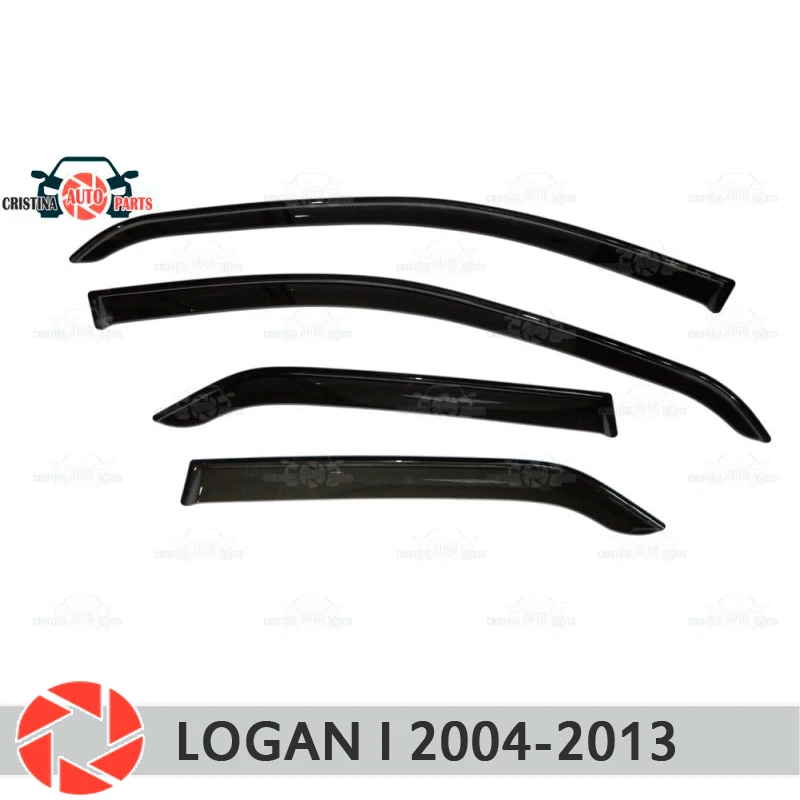 Дефлектор окна для Renault Logan 2004-2013, дефлектор от дождя, защита от грязи, Стайлинг автомобиля, декоративные аксессуары, литье Дефлектор окна для Renault Logan 2004-2013, дефлектор от дождя, защита от грязи, Стайлинг автомобиля, декоративные аксессуары, литье