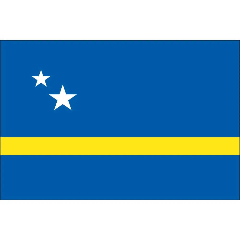 

90x150cm Blue yellow strip flag for decoration