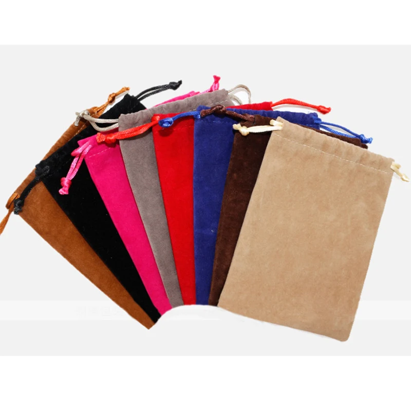 

9x12cm Coloful Velvet Pouch Coloful Double Velvet Pouches Jewelry Packaging Display Drawstring Packing Gift Bags & Pouches BV001