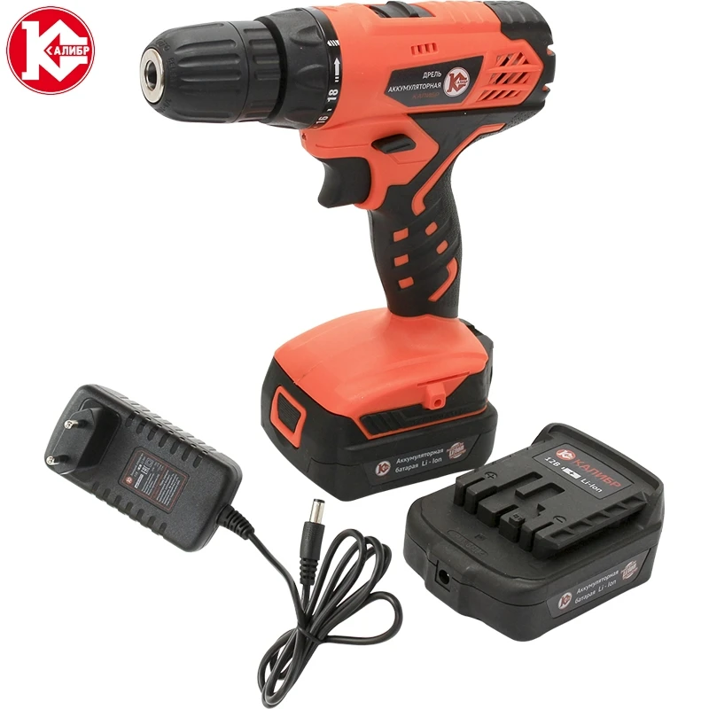 Cordless drill with Lithium battery Kalibr DA 12/2+ (max 12B, 2 Li Ion