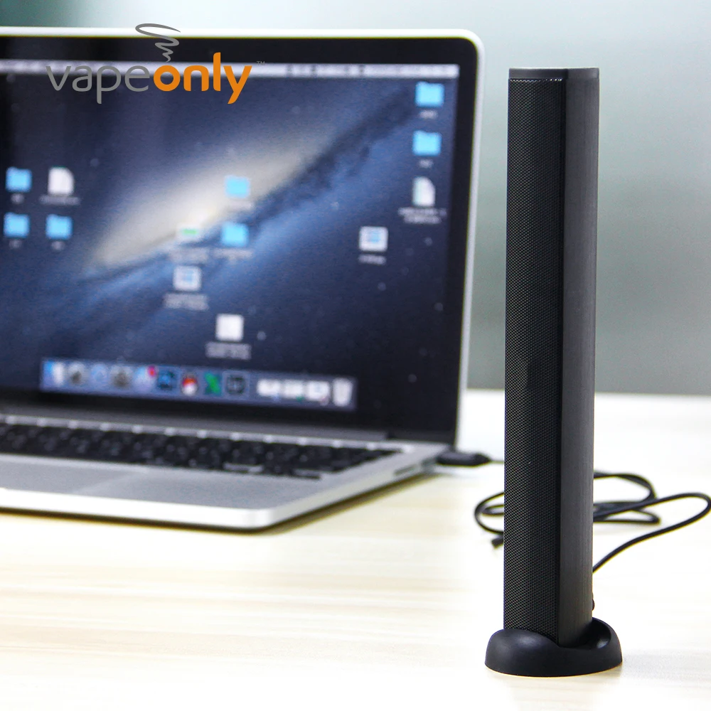 

Vapeonly Portable Stereo Soundbar 5V USB Ports Laptop Mini Speaker Clip on Laptop Screen Music Speaker for Computer PC Tablet