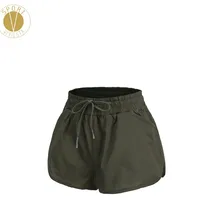 Двойной Слои Спортивные шорты с вкладышем Для женщин Run для бега на длинные дистанции тренажерный зал на свежем воздухе активного шнурком шорты в полоску с внутренними колготки