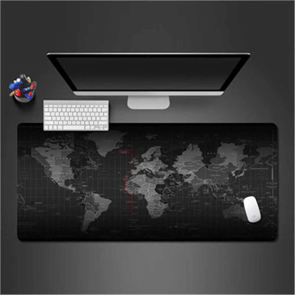 

World Map 600x300x2 Big Mousepad Gaming Mouse Pad Gamer Mat High Quality Game Computer Desk Padmouse Keyboard Large Play Mats