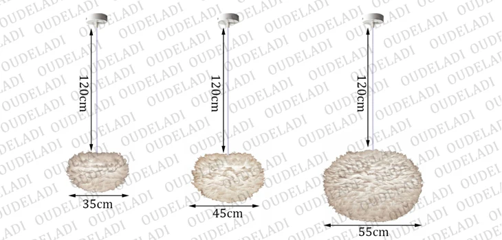 Современные круглые подвесные светильники в скандинавском стиле с белыми перьями, E27, для украшения столовой, спальни, гостиной, домашнего освещения, лампы
