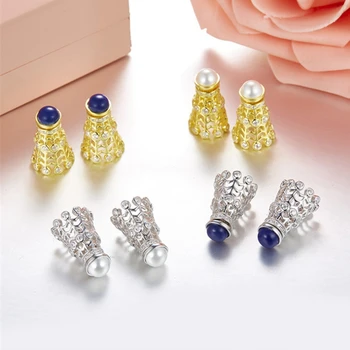 

Original High Quality S925 Drop Earing Austrian Cubic Zirconia Pearls Sterling Silver Badminton Racket Earrings Women Wholesale