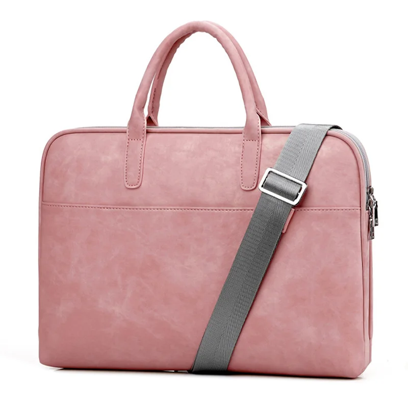Universal Laptop Sleeve Case Hand Bag 13 14 15 inch For Macbook Air Pro Dell Asus Acer PU Waterproof Notebook Shoulder Bag Pouch (5)