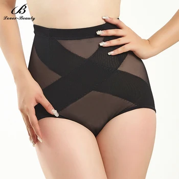 

Lover Beauty Women's Shapewear High Cut Leg Bandage Mesh& Butt Lifter Tight Fitting Fat Burner High Waist Butt Liftt Shapers-B
