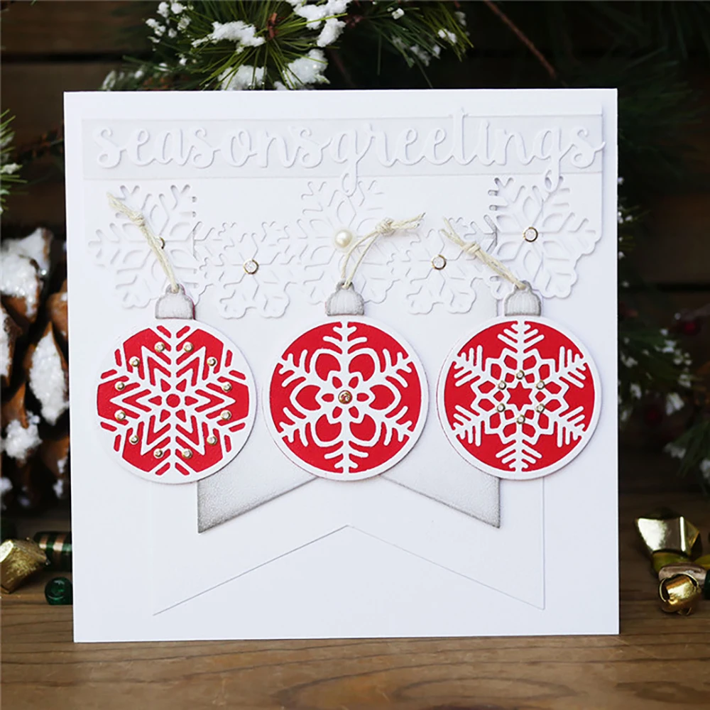 

winter ornaments Die For Wedding Metal Cutting Dies Scrapbooking Craft Die cuts Card making diy Emboss 107*113mm