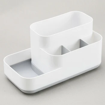 

Functional Cosmetic Holder Desktop Grids Cosmetics Makeup Container Kitchen Bathroom Organizer Office Jewelry Storage Box